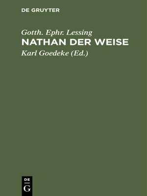 cover image of Nathan der Weise